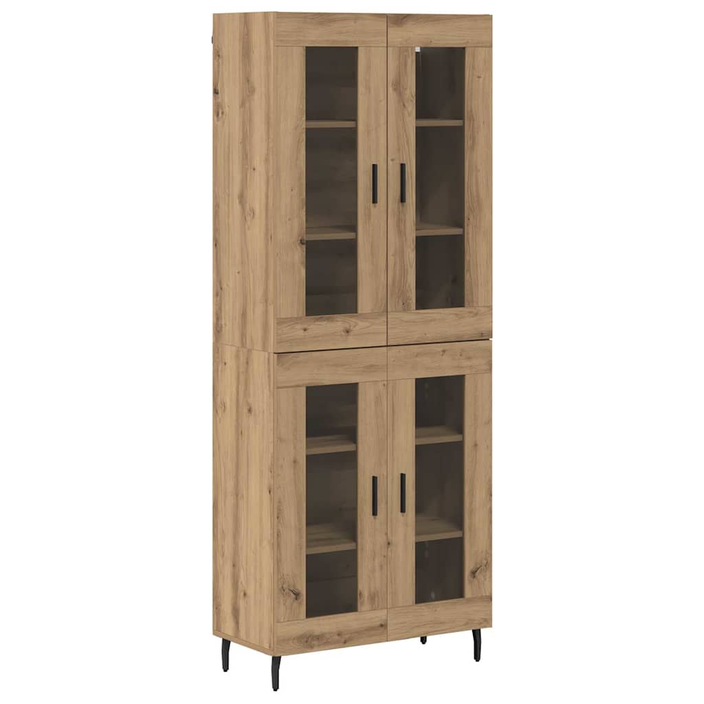 Aparador alto - Mueble de almacenamiento 2 pcs 69 Roble Artisan