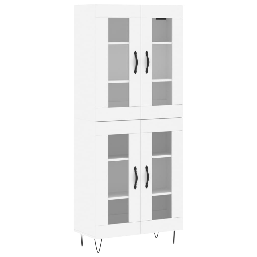 Aparador alto - Mueble de almacenamiento 69 Blanco