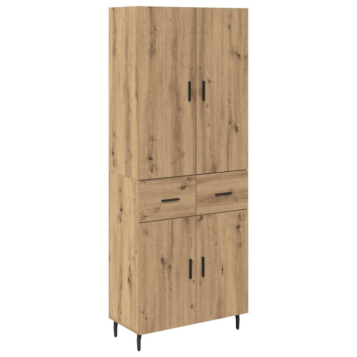 Aparador alto - Mueble de almacenamiento 69 Roble Artisan