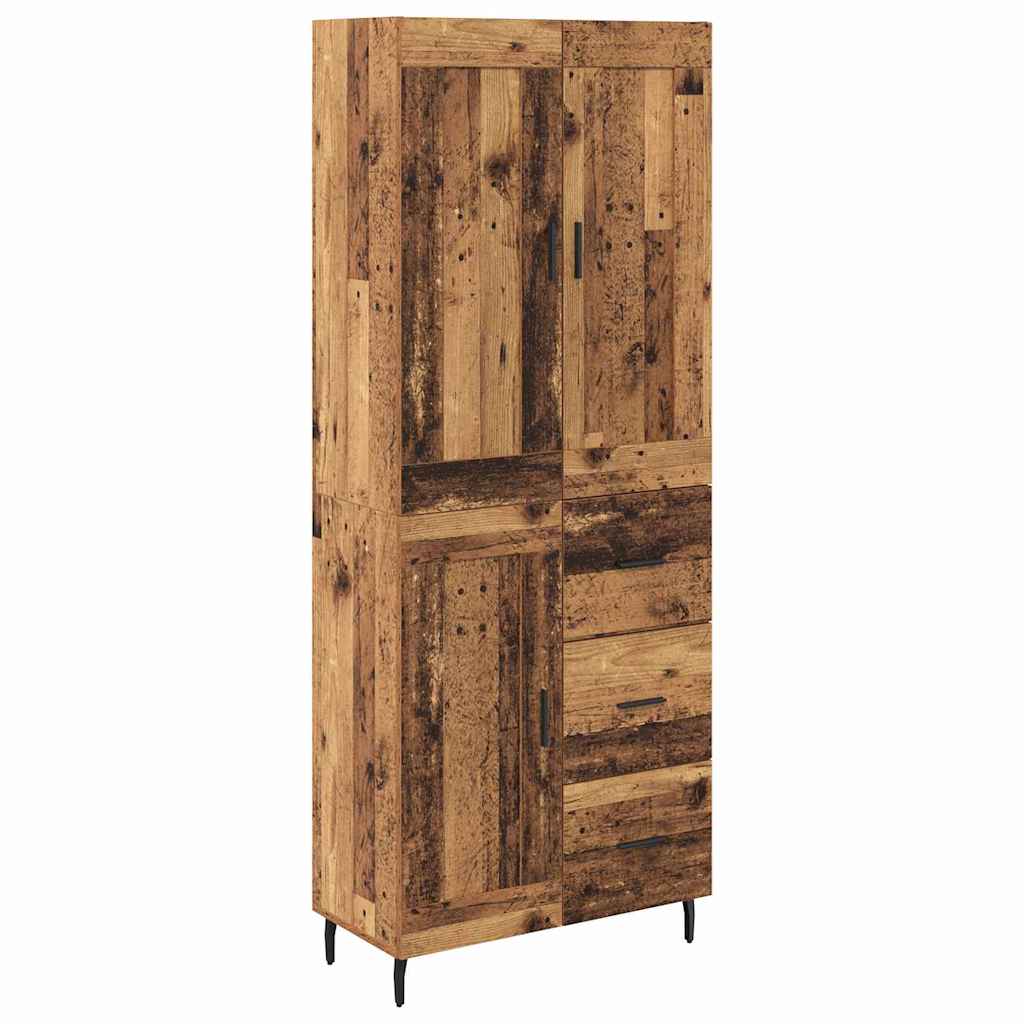 Aparador alto - Mueble de almacenamiento 2 pcs 69 Madera