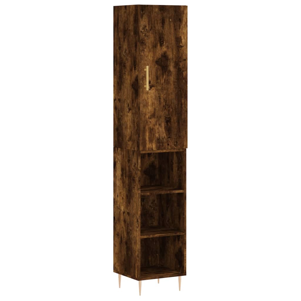 Aparador alto - Mueble de almacenamiento 34 Marrón