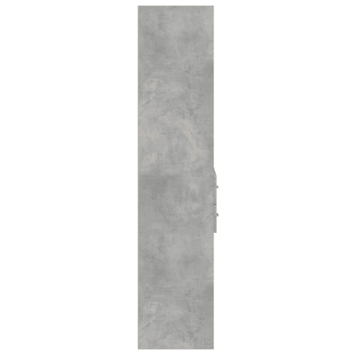 Armário alto - Bufete - Móvel de apoio 70x42,5x185 cm derivados madeira cinzento cimento pt1286