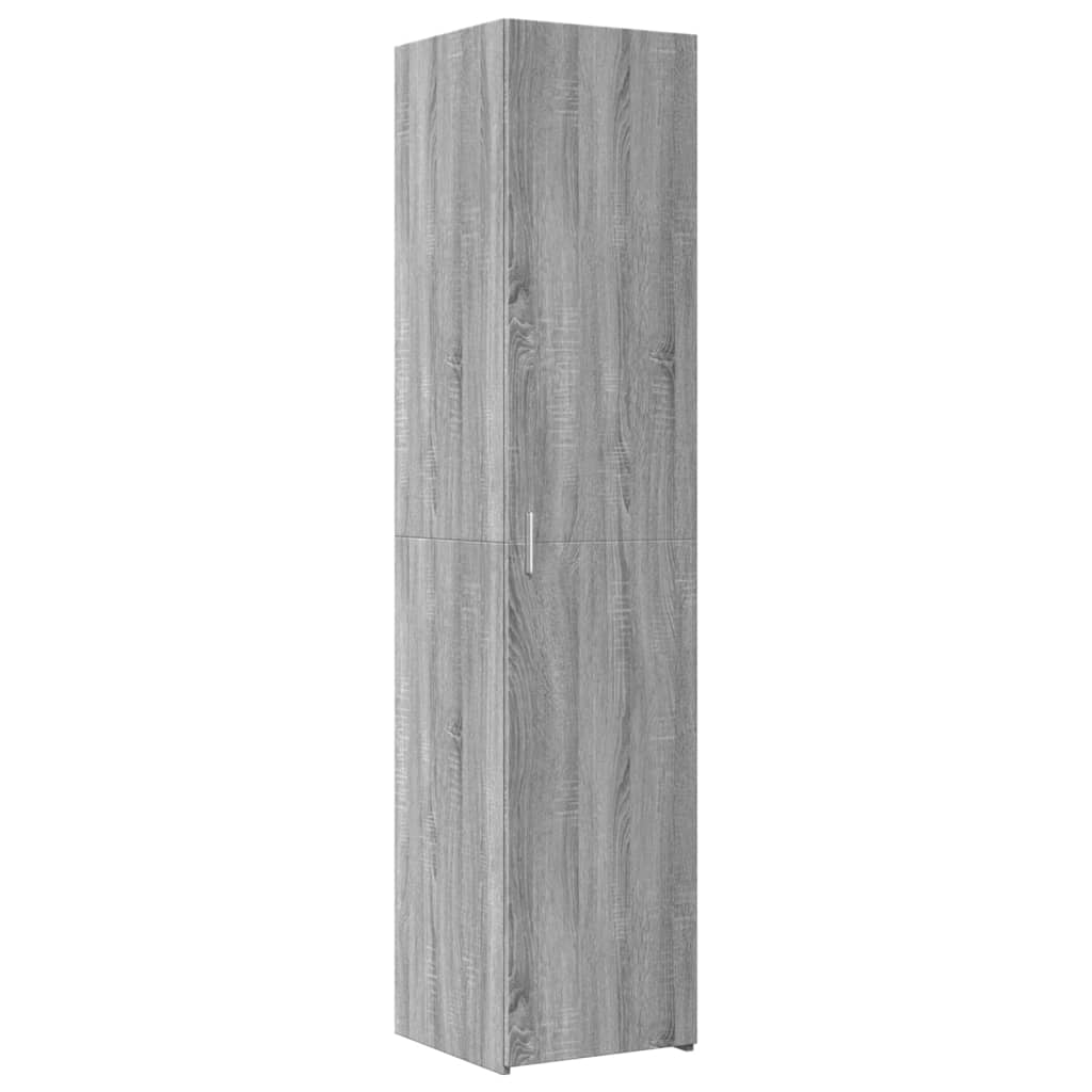 Aparador - Mueble de almacenamiento 40 Roble/ Gris