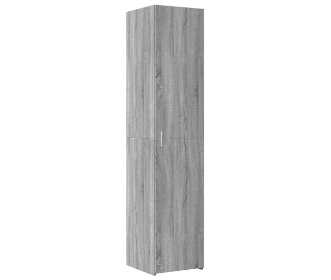 Aparador - mueble de almacenamiento de madera de ingeniería gris sonoma 40x42,5x185 cm es3414