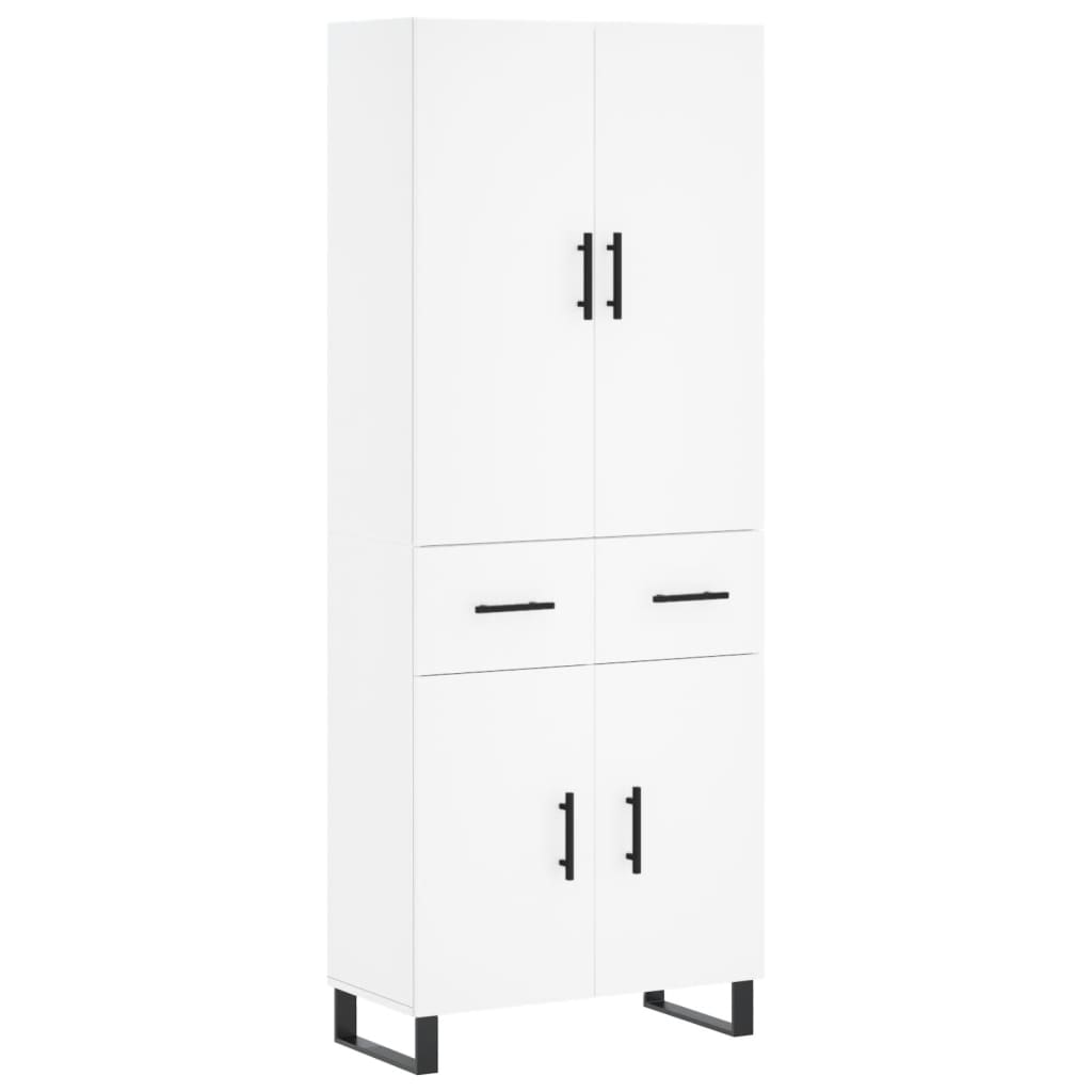 Aparador alto - Mueble de almacenamiento 69 Blanco