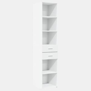 Armário alto - Bufete - Móvei de apoio 40x42,5x185 cm derivados de madeira branco pt3150