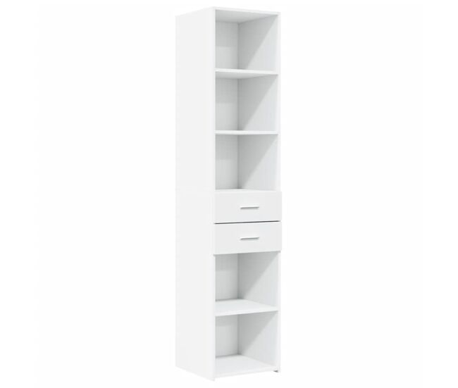 Aparador - mueble de almacenamiento de madera de ingeniería blanco 40x42,5x185 cm es3150