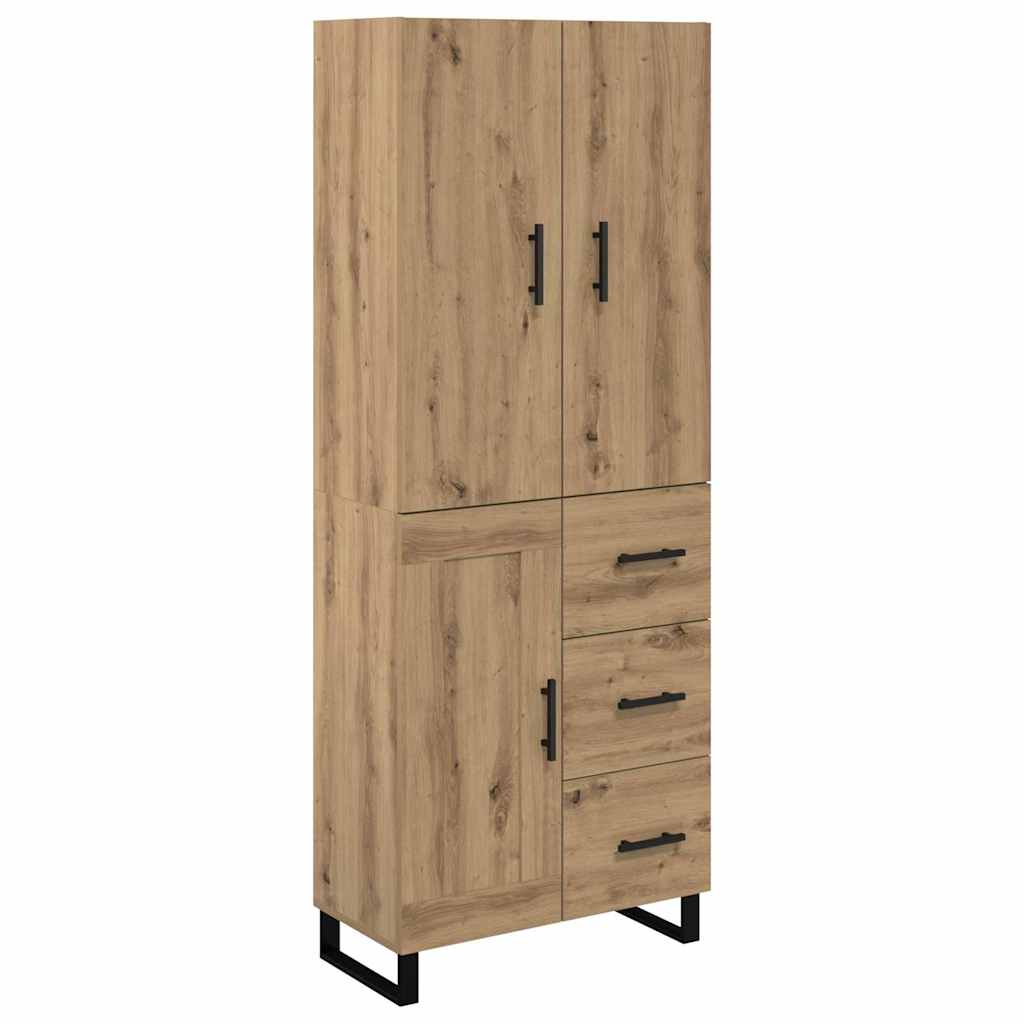 Aparador alto - Mueble de almacenamiento 69 Roble Artisan