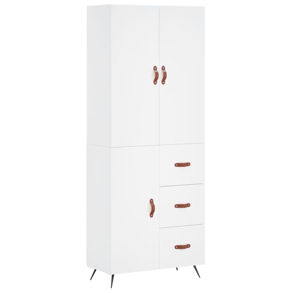 Aparador alto - Mueble de almacenamiento 69 Blanco