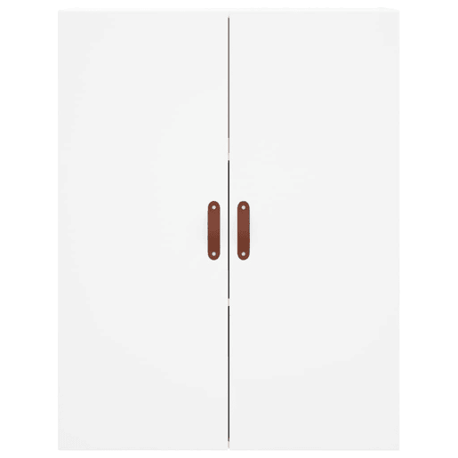Armário alto - Bufete - Móvel de apoio 69,5x34x180 cm derivados de madeira branco pt657