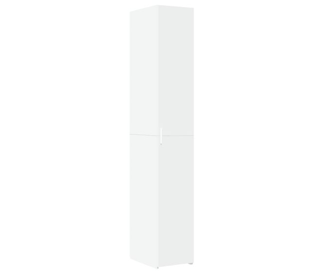 Aparador - mueble de almacenamiento de madera de ingeniería blanco 30x42,5x185 cm es3141