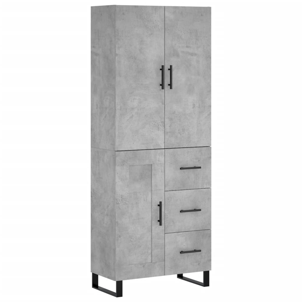 Aparador alto - Mueble de almacenamiento 69 Gris