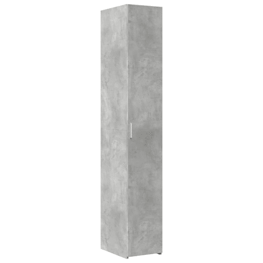 Armário alto - Bufete - Móvei de apoio 30x42,5x185 cm derivados de madeira cinza cimento pt3283