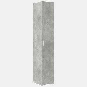 Armário alto - Bufete - Móvei de apoio 30x42,5x185 cm derivados de madeira cinza cimento pt3283