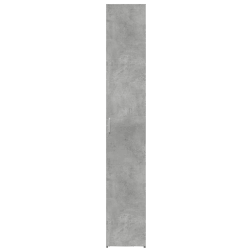 Armário alto - Bufete - Móvei de apoio 30x42,5x185 cm derivados de madeira cinza cimento pt3283