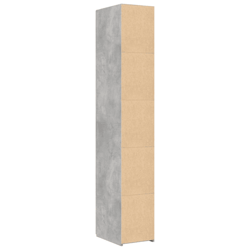 Armário alto - Bufete - Móvei de apoio 30x42,5x185 cm derivados de madeira cinza cimento pt3283