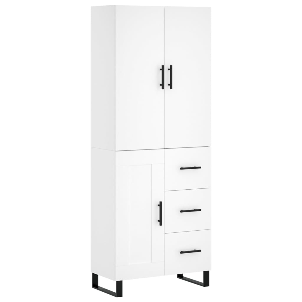 Aparador alto - Mueble de almacenamiento 69 Blanco