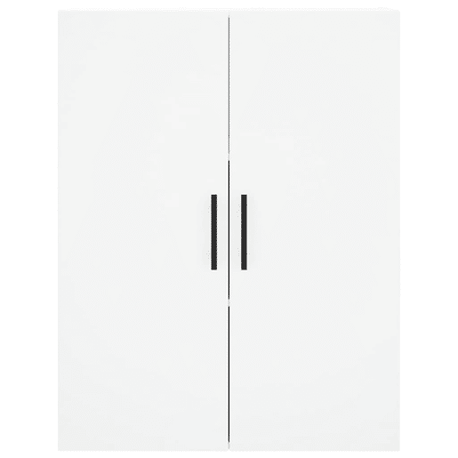 Armário alto - Bufete - Móvel de apoio 69,5x34x180 cm derivados de madeira branco pt667