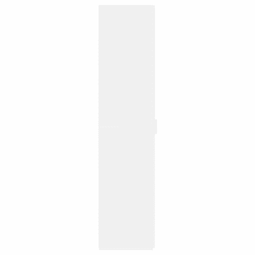 Armário alto - Bufete - Móvei de apoio 45x42,5x185 cm derivados de madeira branco pt3154