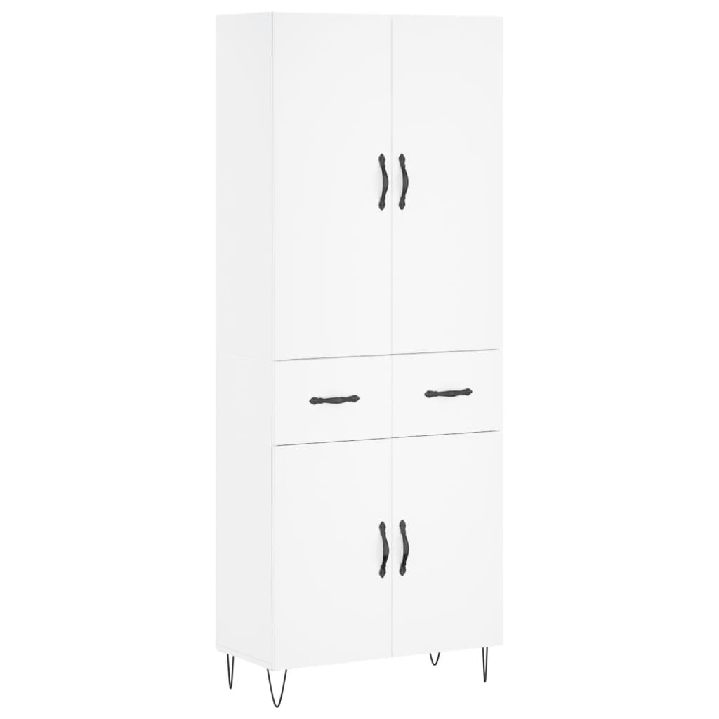 Aparador alto - Mueble de almacenamiento 69 Blanco