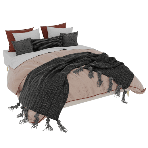 Cama moderna minimalista 160x200 - Base baixa, estilo moderno - Bege