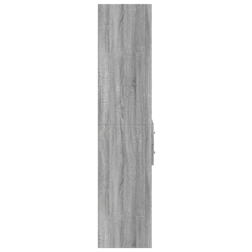 Armário alto - Bufete - Móvel de apoio 70x42,5x185 cm derivados madeira cinzento sonoma pt1325
