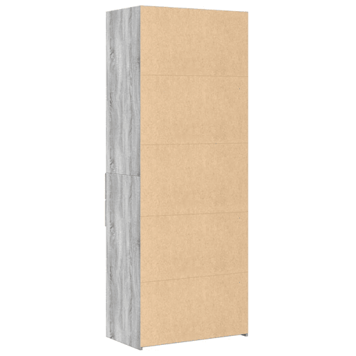Armário alto - Bufete - Móvel de apoio 70x42,5x185 cm derivados madeira cinzento sonoma pt1325