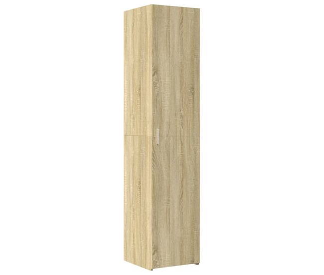 Aparador - mueble de almacenamiento de madera de ingeniería roble sonoma 40x42,5x185 cm es3733