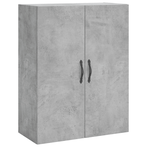 Armário alto - Bufete - Móvel de apoio 69,5x34x180 cm derivados de madeira cinza cimento pt928