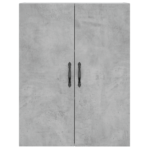 Armário alto - Bufete - Móvel de apoio 69,5x34x180 cm derivados de madeira cinza cimento pt928