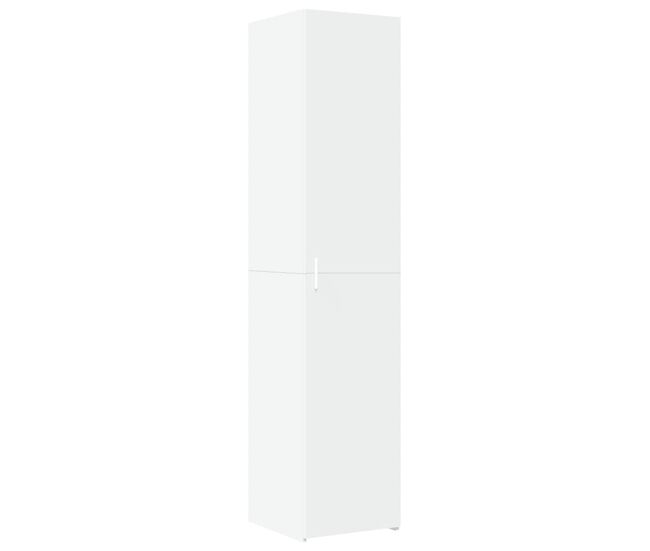 Aparador - mueble de almacenamiento de madera de ingeniería blanco 40x42,5x185 cm es3149