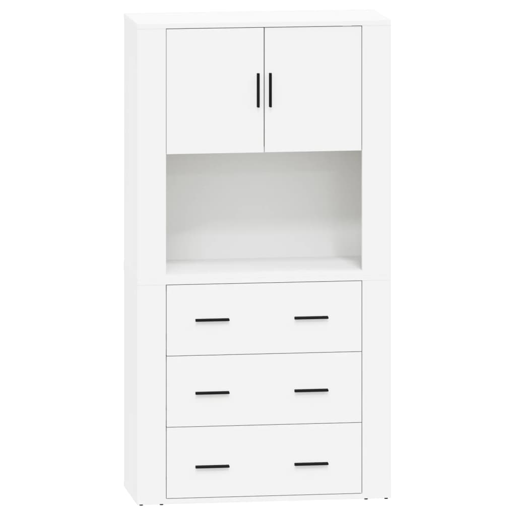 Aparador alto - Mueble de almacenamiento 80 Blanco