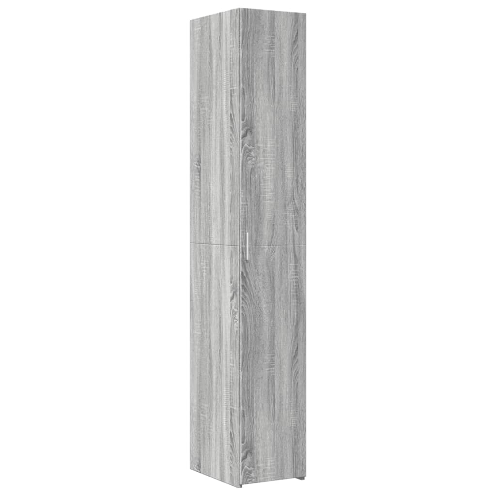 Aparador - Mueble de almacenamiento 30 Roble/ Gris