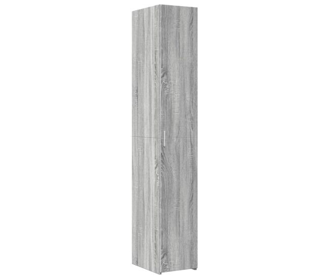 Aparador - mueble de almacenamiento de madera de ingeniería gris sonoma 30x42,5x185 cm es3402