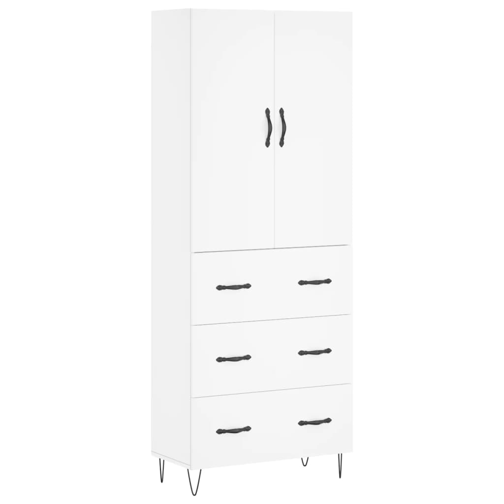 Aparador alto - Mueble de almacenamiento 69 Blanco