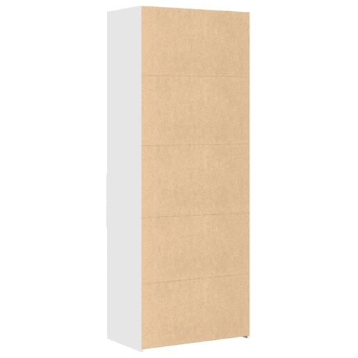 Armário alto - Bufete - Móvel de apoio 70x42,5x185 cm derivados de madeira branco pt1238