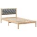 Estructura de cama individual para adultos 105x205 Estructura de cama individual para adultos 105x205 Blanco/ Gris Claro