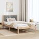 Estructura de cama individual para adultos 105x205 Estructura de cama individual para adultos 105x205 Blanco/ Gris Claro