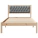 Estructura de cama individual para adultos 105x205 Estructura de cama individual para adultos 105x205 Blanco/ Gris Claro