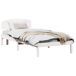 Estructura de cama individual para adultos Estructura de cama individual para adultos Blanco