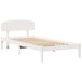 Estructura de cama individual para adultos Estructura de cama individual para adultos Blanco