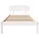 Estructura de cama individual para adultos Estructura de cama individual para adultos Blanco