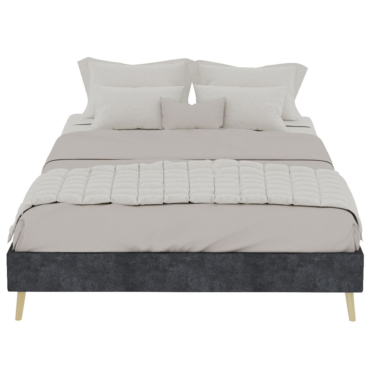 Camas de matrimonio 140x200 Gris