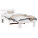 Estructura de cama individual para adultos Estructura de cama individual para adultos Blanco