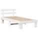Estructura de cama individual para adultos Estructura de cama individual para adultos Blanco