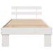 Estructura de cama individual para adultos Estructura de cama individual para adultos Blanco
