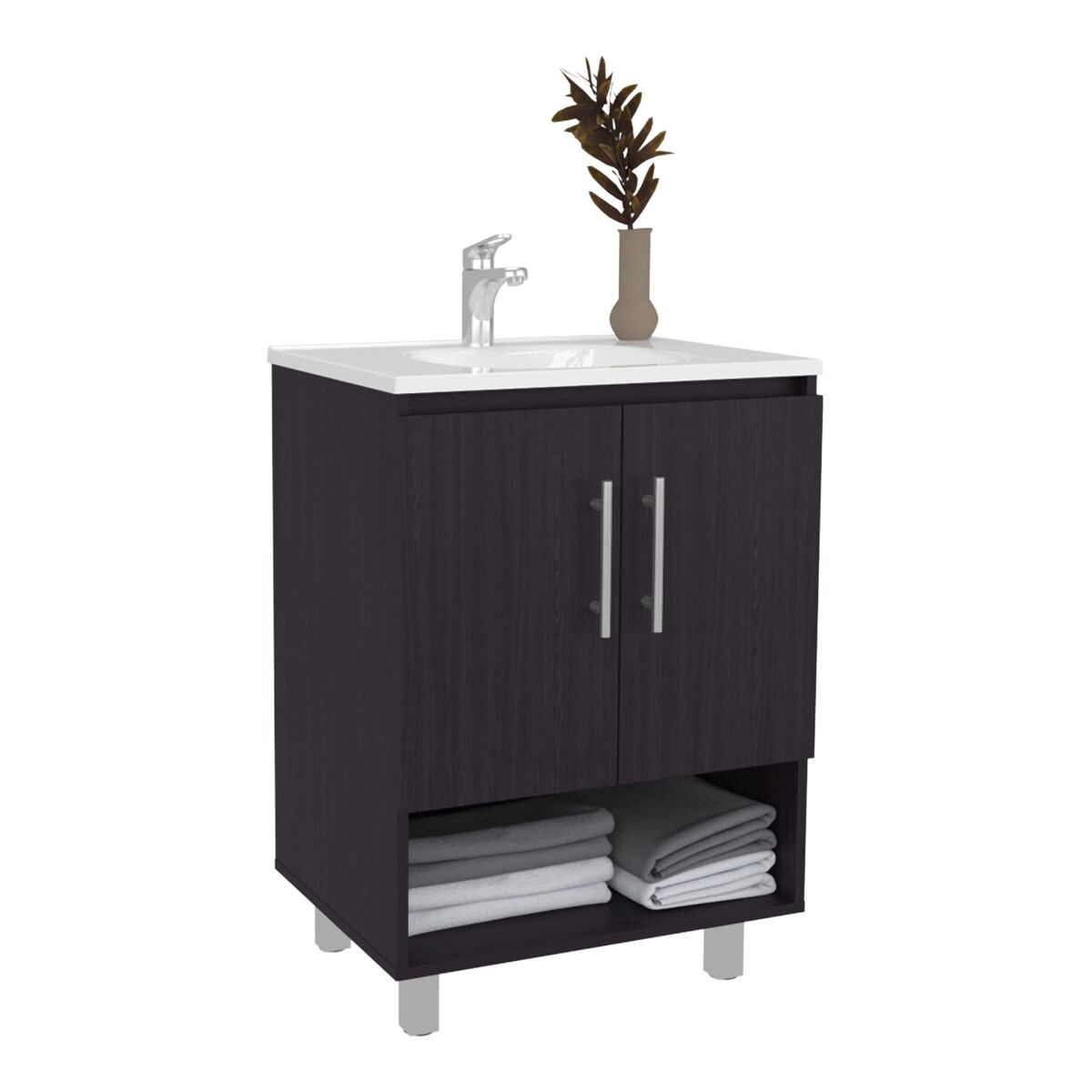 Zapatero alto odesto mdf tuhome con 4 compartimentos