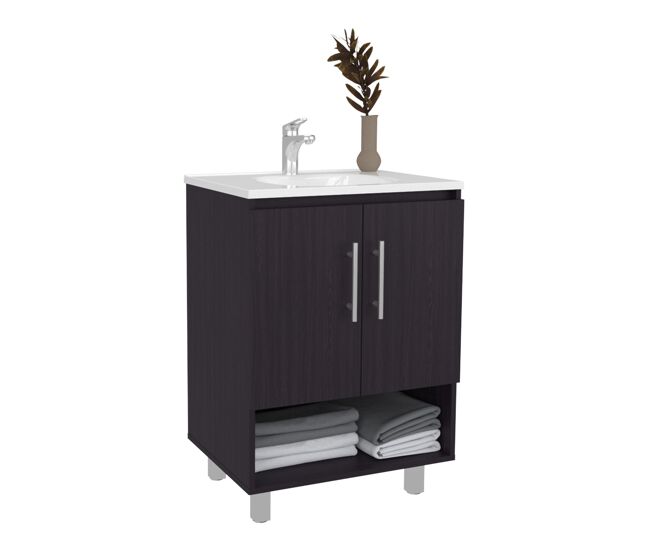 Zapatero alto odesto mdf tuhome con 4 compartimentos