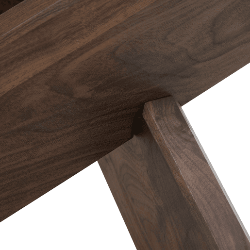 Mesa de centro redonda 79 cm - MDF e vidro, pernas em nogueira, design simples e elegante - Transparente, Nogueira