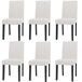 Conjunto de sillas de comedor con respaldo alto Conjunto de sillas de comedor con respaldo alto Marrón Claro